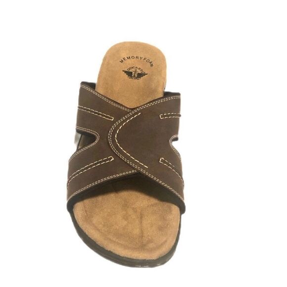 Dockers leather slide sandals